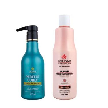 Imagem de Kit  Leave-in Super 500ml  creme Pentear Perfect Curly 300ml - Dyusar 