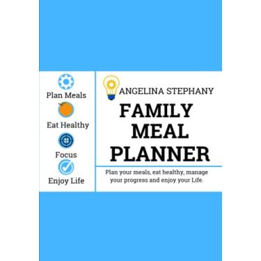Imagem de Family Meal Planner: Notebook, notepad, and grocery list, log book, cookbook, logbook, weekly, book, journal, Bridal Shower, pad, wish shopping list, ... Birthday, Mother’s day, gift, present.