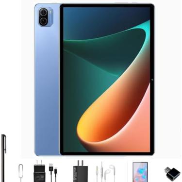 Imagem de Tablet Pad 5 Pro, 10.1 Polegada Android 13 Tablet, 8GB+256GB com Teclado Capa Mouse, Processador Octa-Core, 32MP/16MP Câmera 8800mAh Bateria Dual SIM Slot (Azul)