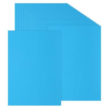 Imagem de PATIKIL 100 folhas de papel cartão colorido, tamanho A4, 230 g/m², papel colorido impresso para artesanato faça você mesmo, scrapbook, decoração de festa, azul lago