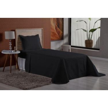 Imagem de Colcha SOLTEIRO matelase ultrassonico 170 fios - SAFIRA ENXOVAIS, Pret
