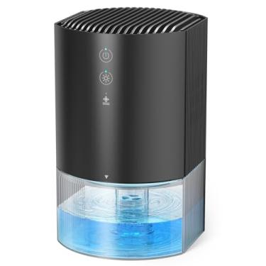 Imagem de Desumidificadores para casa, desumidificador de 1000 ml para quarto com desligamento automático, descongelamento automático, economia de energia ultrassilenciosa para banheiro, armário, guarda-roupa,