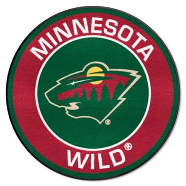 Imagem de FANMATS 18875 NHL Minnesota Wild Tapete redondo, 68,5 cm de diâmetro