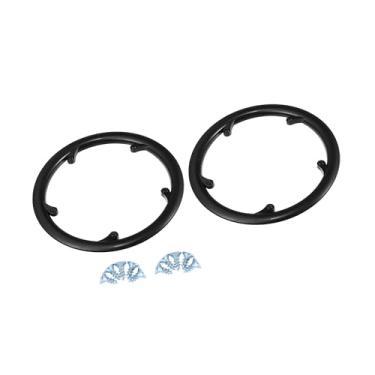 Imagem de REPAIROCK 2 peças, 48 dentes, 9,5 cm, 5 furos, bicicleta, pedaleira, corrente, capa de roda, proteção de roda preta, peças de reposição automotivas