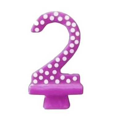 Imagem de Vela De Aniversário Poá Lilás - N2