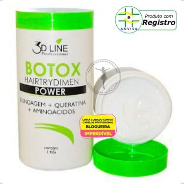 Imagem de Botox Para Cabelo 3D Line Profissional Power Blindagem 1Kg