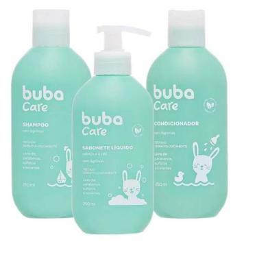 Imagem de Kit Hora do banho Buba Care Shampoo/ Condicionador/ Sabonete Liquido C