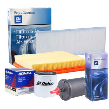 Imagem de Kit Filtros De Combustiv Oleo, ar Ac 1.0 1.4 Flex Kit Nova Prisma /celta