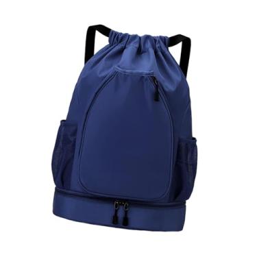 Imagem de Colaxi Mochila de tênis, mochila esportiva, bolsa multifuncional de badminton com compartimento de sapatos para squash raquet badminton racquet, Azul