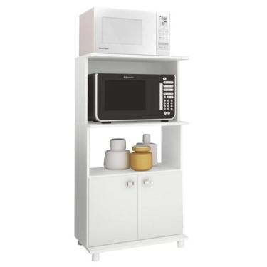 Imagem de Balcão Baixo Multiuso com Portas BL3301 Branco - Tecno - Tecno Mobile