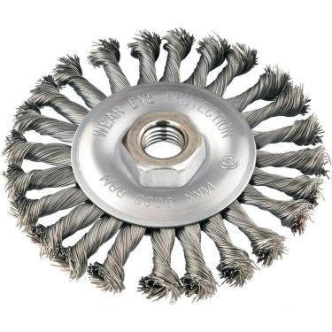 Imagem de Escova Circular Torcida 4.1/2X1/2 Rosca M14 Aço Carbono Pol