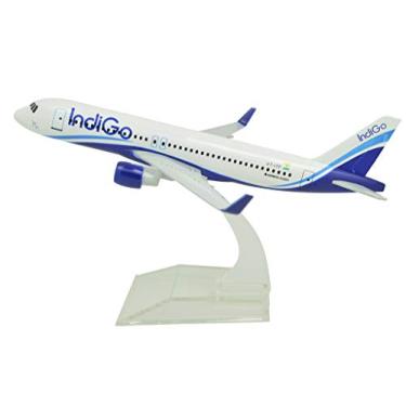 Imagem de TANG DYNASTY (TM) 1:400 16 cm Airbus A320 Indigo Airlines Metal Avião Modelo Avião Avião Brinquedo Modelo