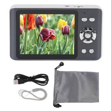 Imagem de 4K 64MP Câmera Digital Autofocus Compact Point e Shoot Camera com 18X Zoom Digital 2,8 polegadas tela compacta pequena câmera para Fotografia Viagem (Preto)