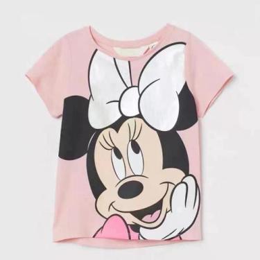 Imagem de Camiseta Minnie para Bebês - Manga Curta, Gola O e Estampa Linda, 9 mi