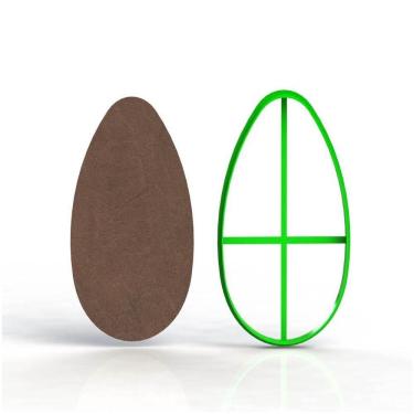 Imagem de Cortador Ovos De Páscoa (Placa) Tamanho 11 Cm