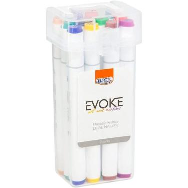 Imagem de Marcador Artistico Duas Pontas Estojo Evoke Brw