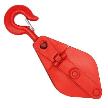 Imagem de Moitao 3 Toneladas Roldana Elevacao Carga 3000kg Elevacao Manual Gancho Trava Segurança Reforçado Profissional