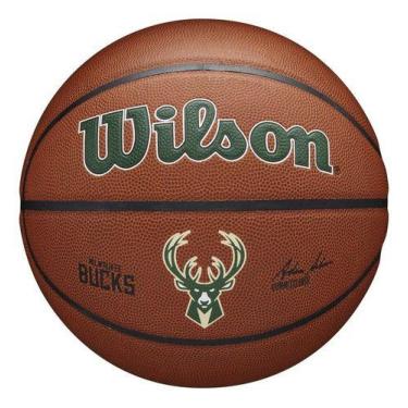 Imagem de Bola Basquete Wilson Nba Team Alliance Milwalkee Bucks 7