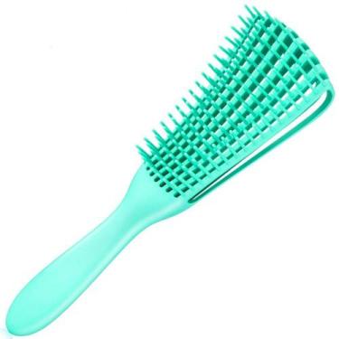 Imagem de Escova De Pentear Cabelo Cacheado Pente Polvo Para Desembaraçar Os Fio