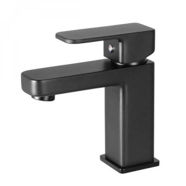 Imagem de Misturador Monocomando de Mesa para Lavatório Bica Baixa Axiom Slim 2875 52 Preto Matte Meber