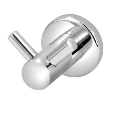 Imagem de Porta Toalha Cabide Duplo Banheiro Metal Luxo Cromado - Modelar