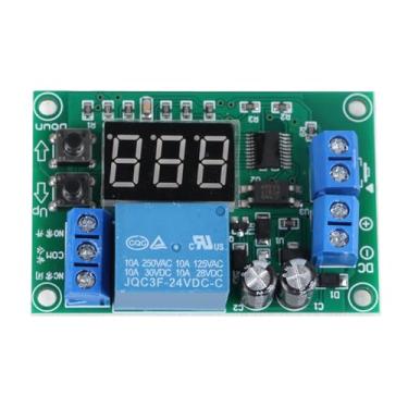 Imagem de Módulo de relé do timer Visor digital Digital 3 dígitos 12V Programável Button Ajuste Timer Relay Controller Board para uso industrial doméstico Material ABS
