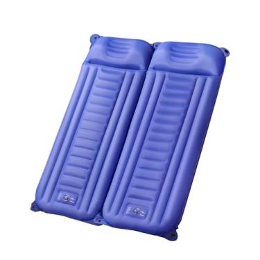 Imagem de Almofada de dormir para acampamento, tapete inflável ultraleve de 13 cm de espessura extra com travesseiro embutido para pés, colchão de ar compacto à prova d'água para acampamento para mochilão