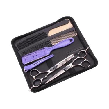 Imagem de Tesoura Profissional De Cabeleireiro De 5,5 Polegadas, Tesoura De Desb