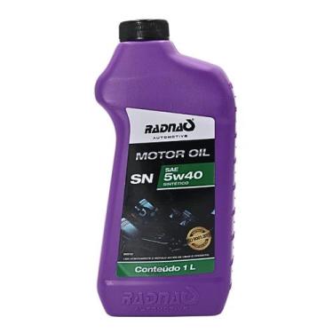 Imagem de Óleo Lubrificante Motor 5w40 Sintético Radnaq 1 Litro