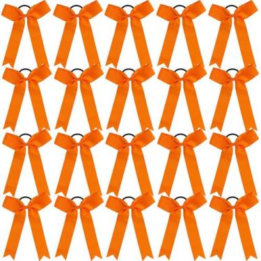 Imagem de Cheer Bows Hipcheer Collegiate Style para meninas Orange x20