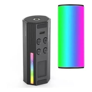 Imagem de Iluminador LED I-Light RGB Portátil 10cm – 88 LEDs, 2500K-9000K, Magnético, USB-C, Bateria 2000mAh
