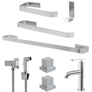 Imagem de Kit De Acessórios Para Banheiro Melhor Custo Benefício