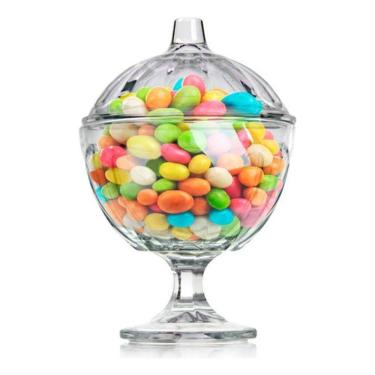Imagem de Bomboniere De Vidro Com Tampa Kimglass Para Balas E Doces
