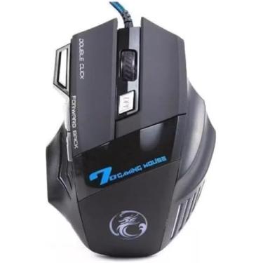 Imagem de Mouse Gamer Laser Óptico X7 3200dpi Profissional Usb Led 7 Botões Double Click