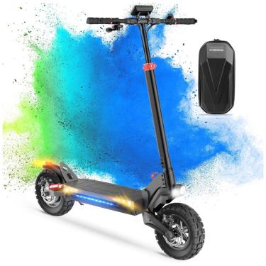 Imagem de Patinete Elétrico para Adultos com Alcance 40km e Peso 180kg, 800W, Circooter, Preto