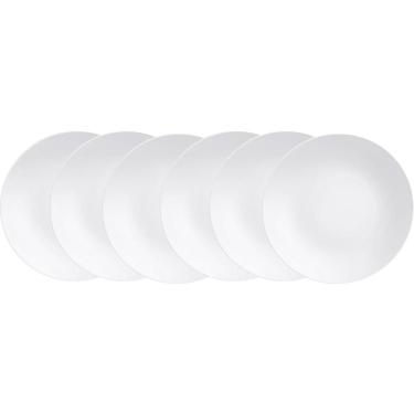 Imagem de Jogo De Pratos Rasos Tramontina Porcelana Leonora 25Cm 6 Pç