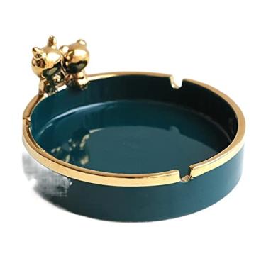Imagem de Cinzeiro de ervas daninhas cinzeiro de cerâmica para cigarros, cinzeiro original à prova de vento para pátio interior ao ar livre casa e cinzeiro de escritório para fumadores cinzeiros para cigarros