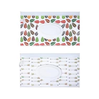 Imagem de 2 peças de lenços umedecidos recipiente bolsa portátil reutilizável e recarregável viagem lenços molhados bolsa dispensador de lenços umedecidos, 2 estilos