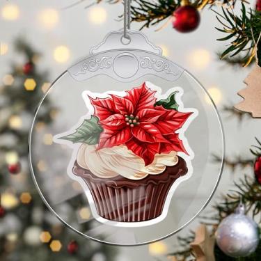 Imagem de Enfeites de Natal para pendurar em cristal de sobremesa, enfeites de árvore de Natal feitos à mão, decoração de carro e casa - presentes de Natal, decoração de artesanato em acrílico, ideias de troca