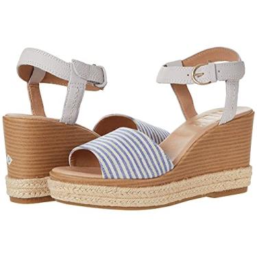 Imagem de Sperry Fairwater Plushwave Sandália alpargata feminina, Marfim/azul, 10