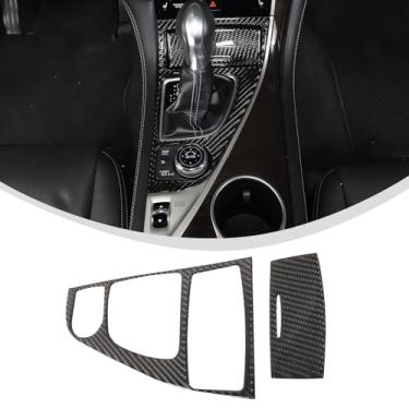Imagem de Aotumcer Acabamento da capa do painel de mudança de marchas do console central, compatível com Infiniti Q50 /2017-2022 Infiniti Q60 2015-2023, capa de acabamento de mudança de marchas de fibra de