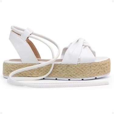 Imagem de Sandalia Feminina FlatForm de Amarrar Corda Original Plataforma Samdar