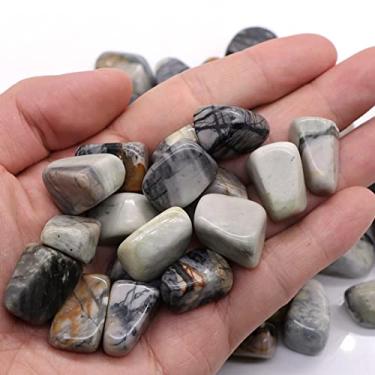 Imagem de URMIBDAI Cheio de textura 200 g cristal natural rolado a granel pedras preciosas em bruto para decoração de bonsai de jardim de aquário