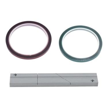 Imagem de Ysyqkn Conjunto de Blocos de Emenda de Fita em Alumínio Multiuso para Gravadores de Manutenção de Fita de Rolo Aberto, Peças para Gravadores de Fita de Bobin, Type C