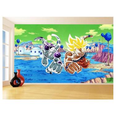 Imagem de Papel De Parede Dragon Ball Goku Vegeta Anime 3,5M Dbz415 - Você Decor