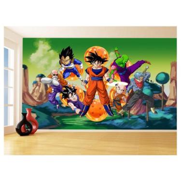 Imagem de Papel De Parede Dragon Ball Goku Vegeta Anime 3,5M Dbz283 - Você Decor