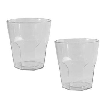 Imagem de Kit 2 Copos Mini Roma Cristal 300Ml Plástico - Bb Store