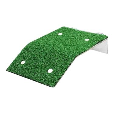 Imagem de IEUDNS Plataforma para tartarugas tomarem sol com grama artificial, ferramenta multifuncional para paisagismo de aquários e escalada, L
