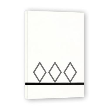 Imagem de Whispering LinesLienzo Minimalista: Serenidad Paleta Neutra Gran Área Vacía para Espacio Tranquilo15 x 59,9 cm Emoldurado