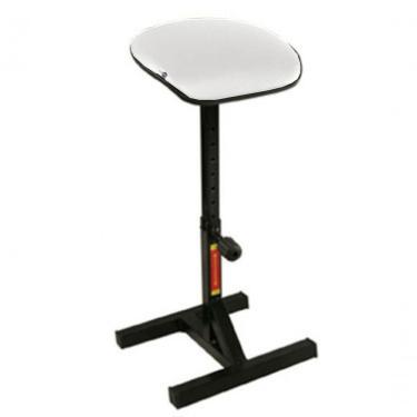 Imagem de Banqueta Para Vigilância Linha Cop Assento Sintético Estrutura Aço Encosto Altura Ajustável Branco Design Office Móveis